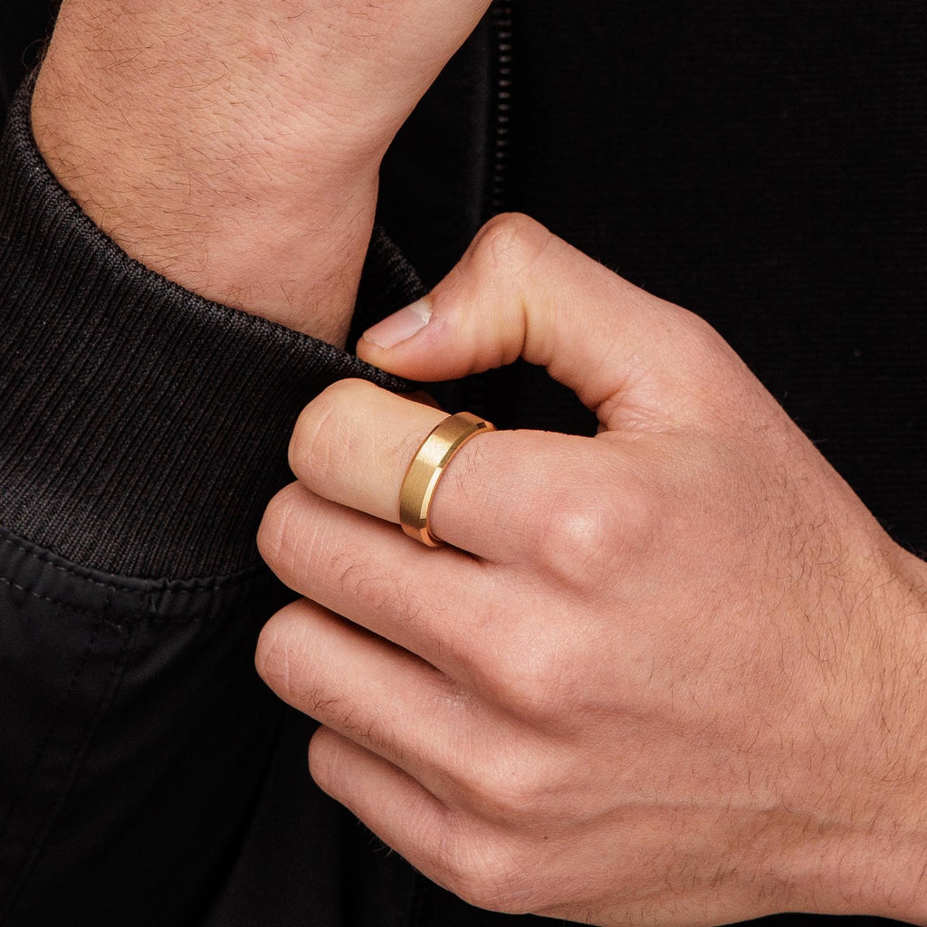 Gold Band Ring, Gold Ring Men