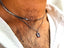 Mens Minimalist Crystal Necklac
