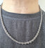 Silver Rope Chain Necklace