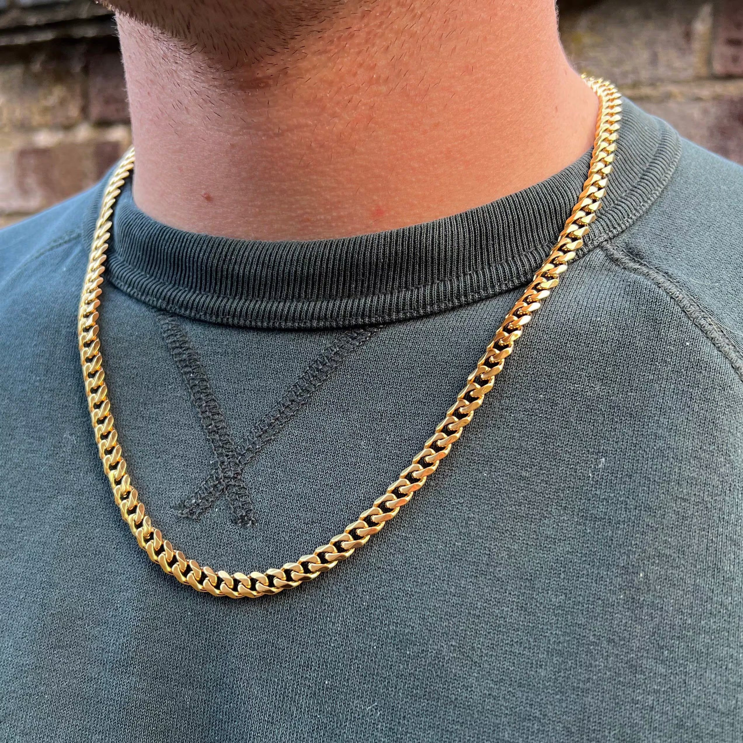 Gold Necklace Chain Cuban Necklace Main image