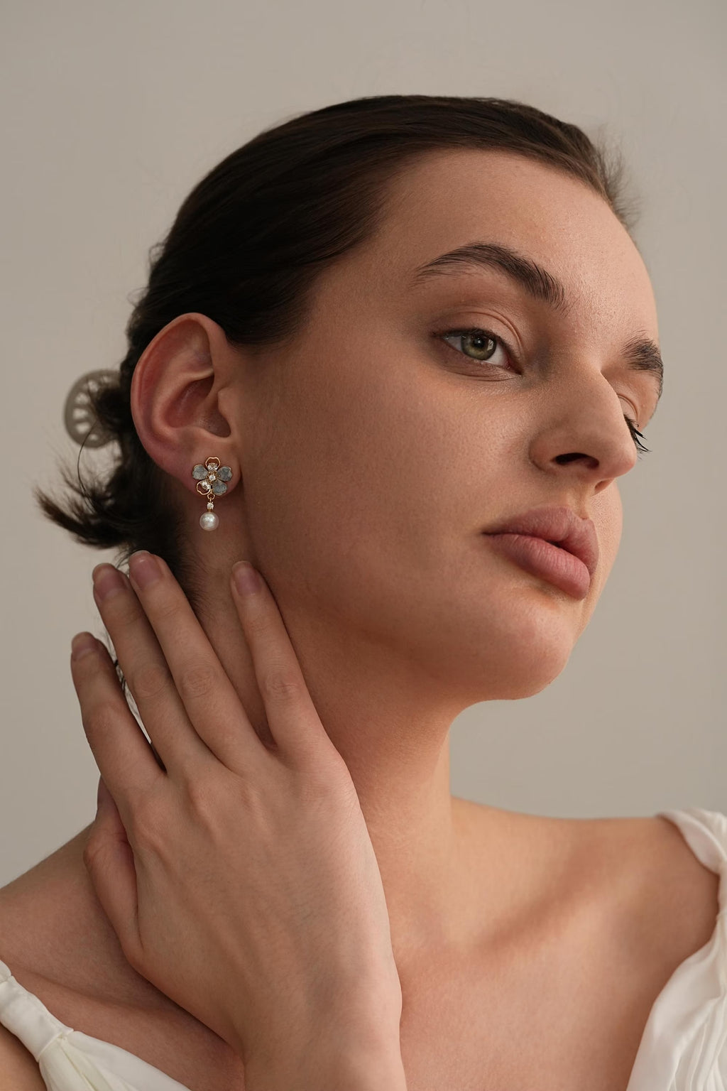 Flower Pearl Earrings
