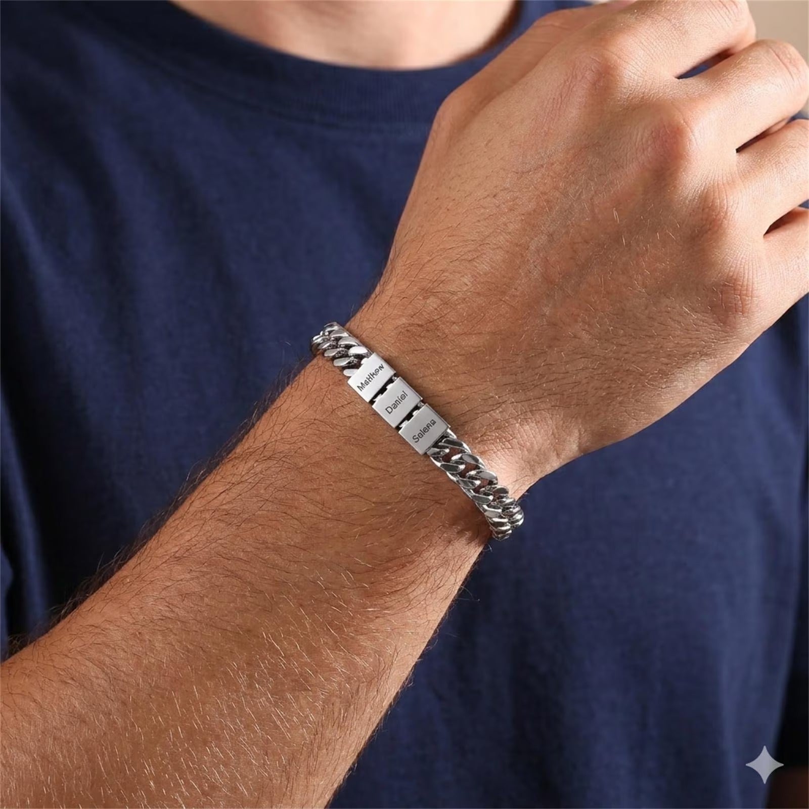 Personalized Men's Cuban Link Bracelet