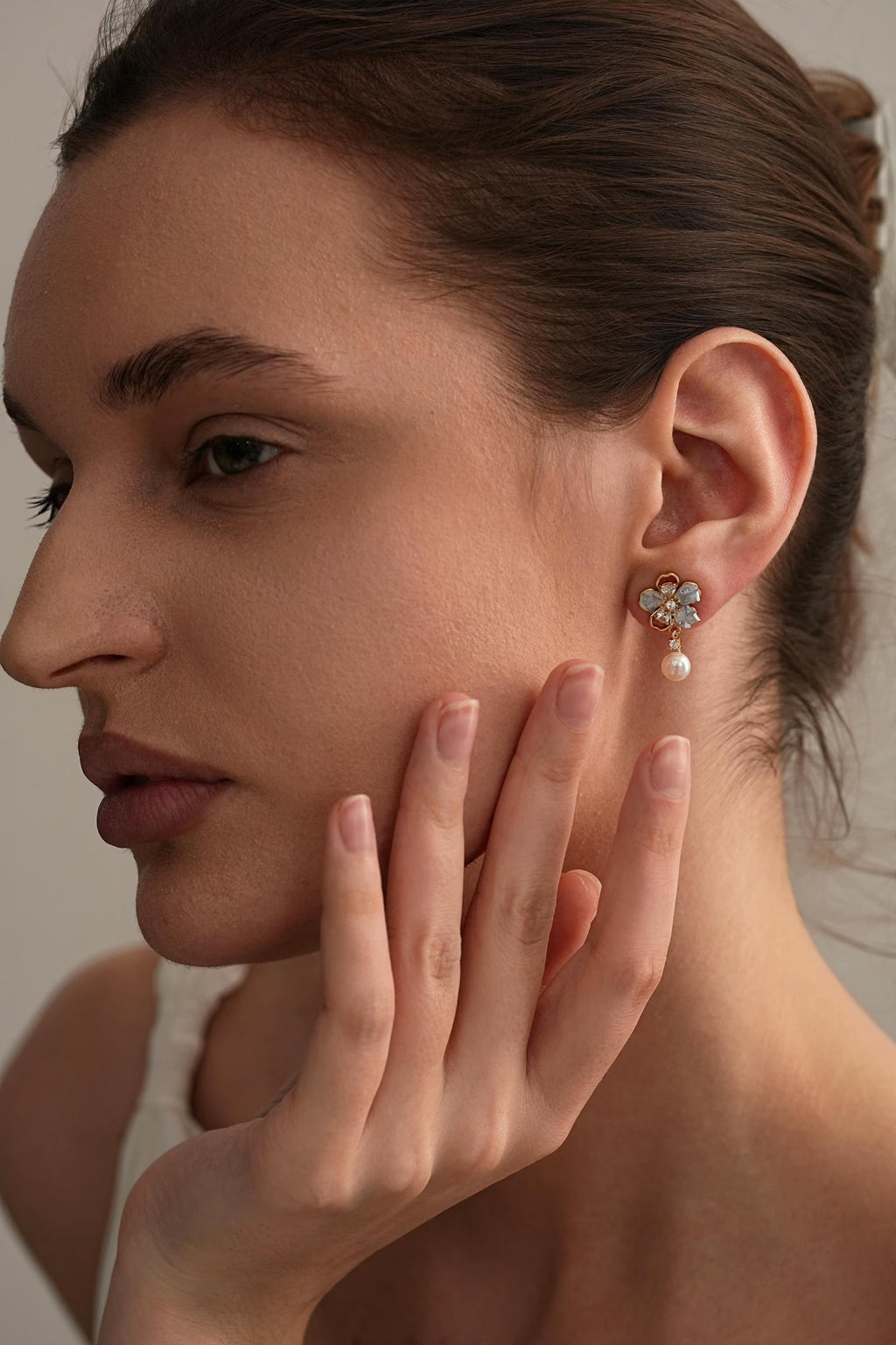Flower Pearl Earrings