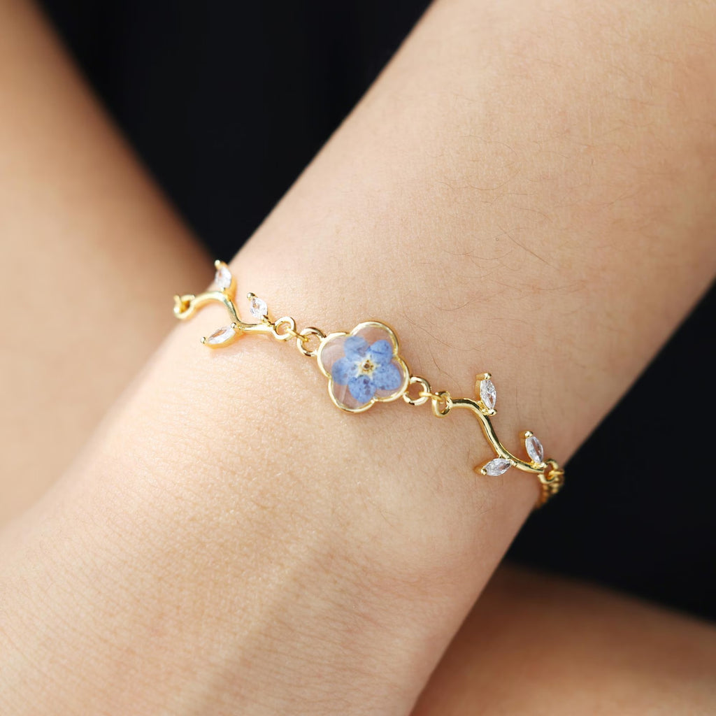 Pressed Real Flower Bracelet