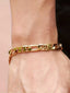 Stainless Steel Gold-Plated Link Bracelet