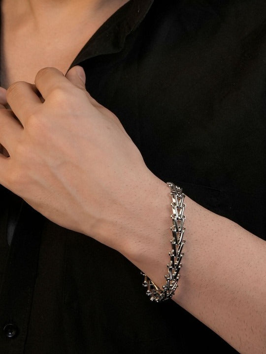 Silver-Plated Link Bracelet