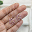 Soft Pink Cz Threader Earring