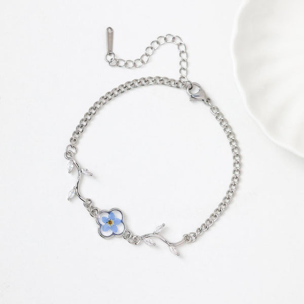 Pressed Real Flower Bracelet