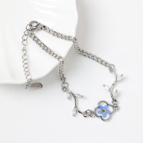 Pressed Real Flower Bracelet