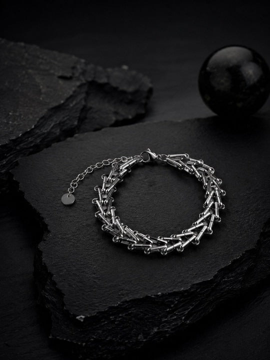 Silver-Plated Link Bracelet