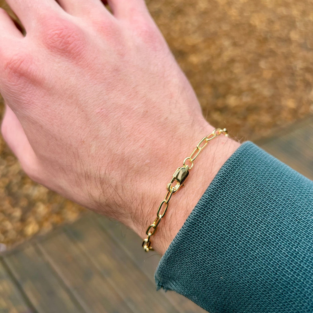 Mens Bracelets - 18K Gold Bracelet