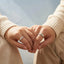 Matching Sun Moon Couple Rings Adjustable Stainless Steel Promise Ring Relationship Gift
