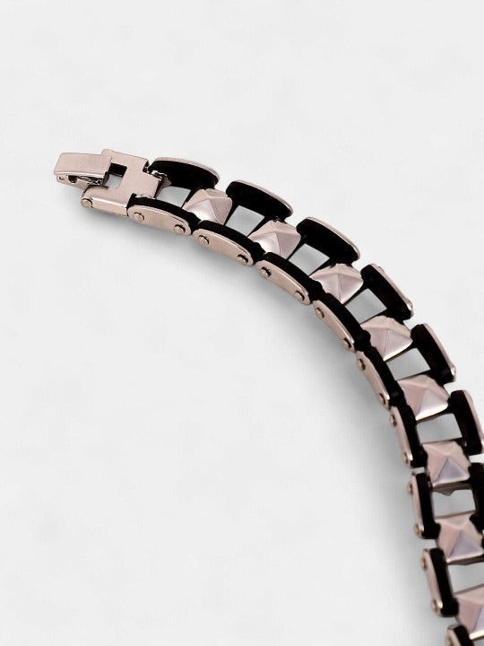 Men Silver-Plated Link Bracelet Secondary image