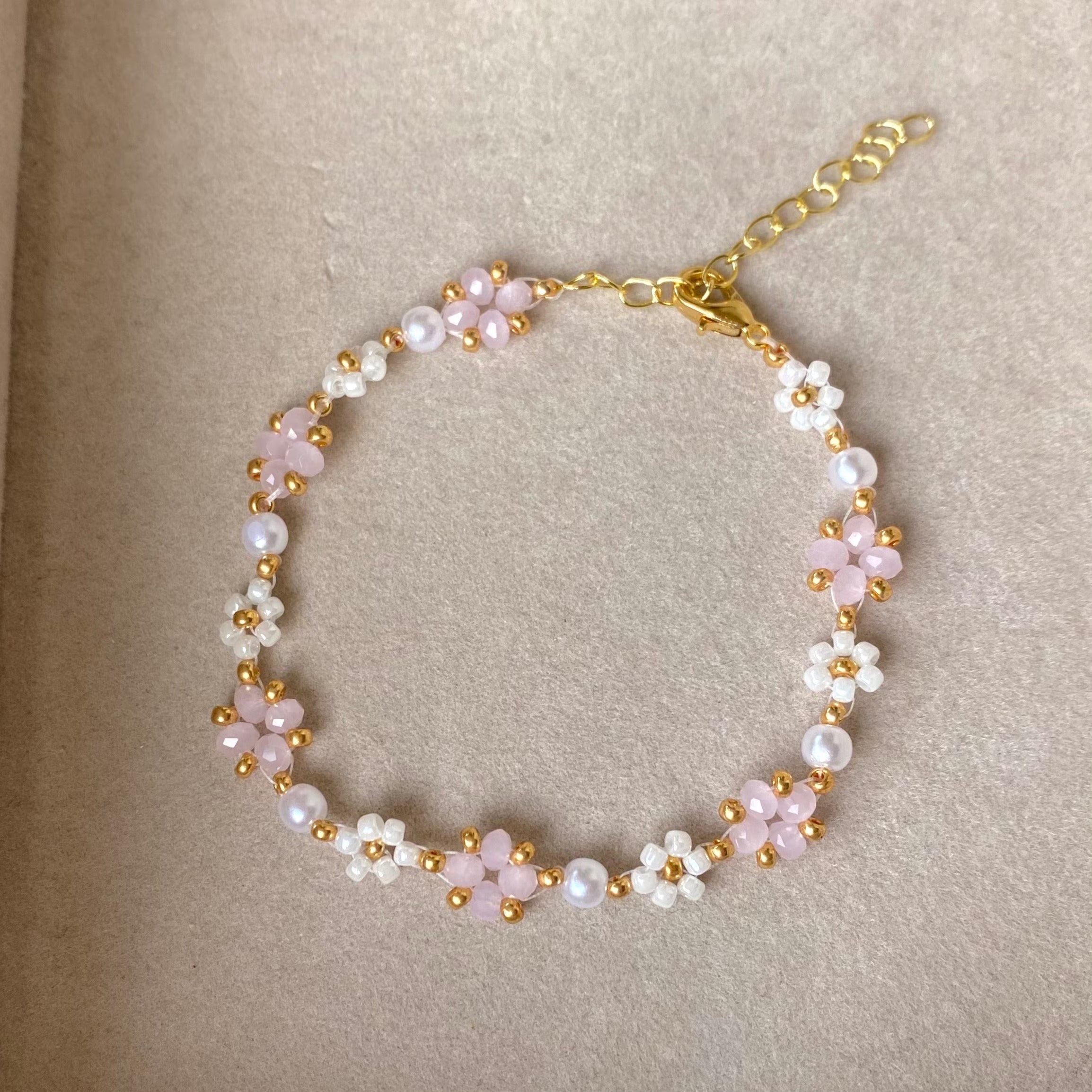 Pink Floral Bracelet Main image