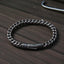 Heavy Gunmetal Stainless Steel Viking Franco Chain Bracelet