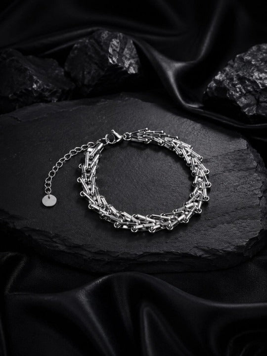 Silver-Plated Link Bracelet