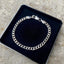 Mens Bracelet - 5mm Cuban Mens Silver Bracelet