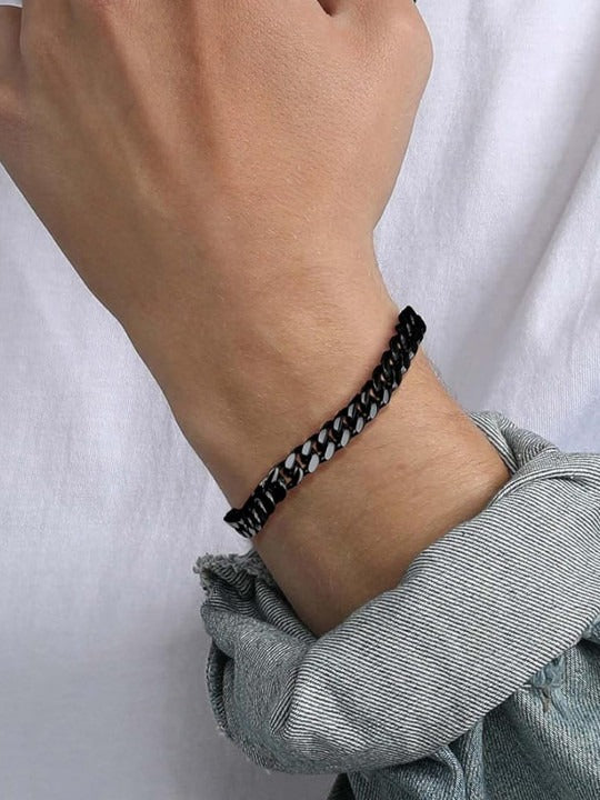 Men Stainless Steel Link Bracelet