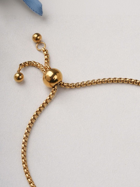 Women Gold-Plated Wraparound Bracelet
