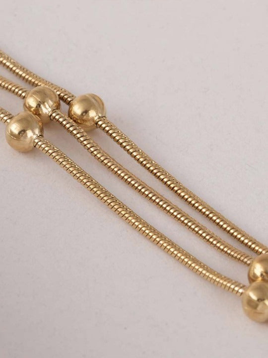 Women Gold-Plated Waterproof & Anti-Tarnish Wraparound Bracelet