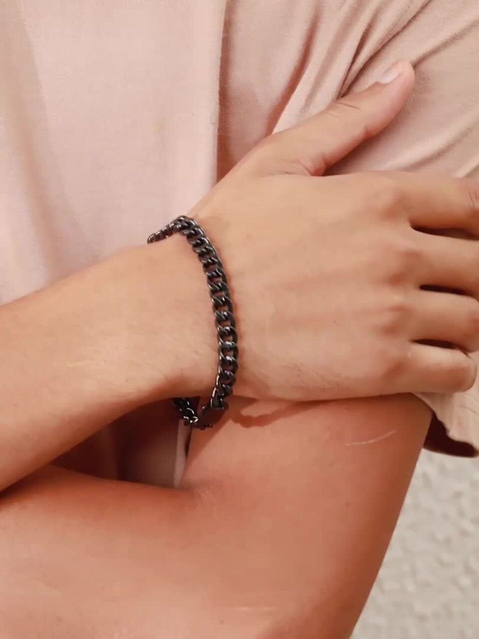 Men Stainless Steel Link Bracelet Secondary image