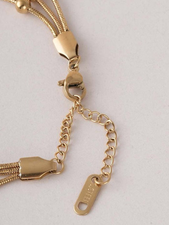 Women Gold-Plated Waterproof & Anti-Tarnish Wraparound Bracelet