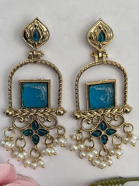 Gold-Plated Brass Jhumkas Earrings Main image