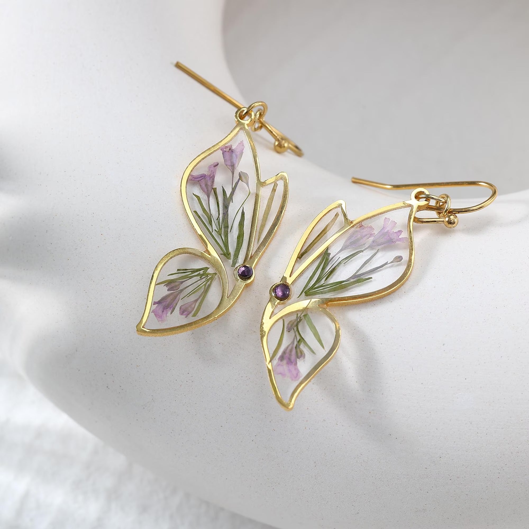 Butterfly Birthstone Earrings Main image
