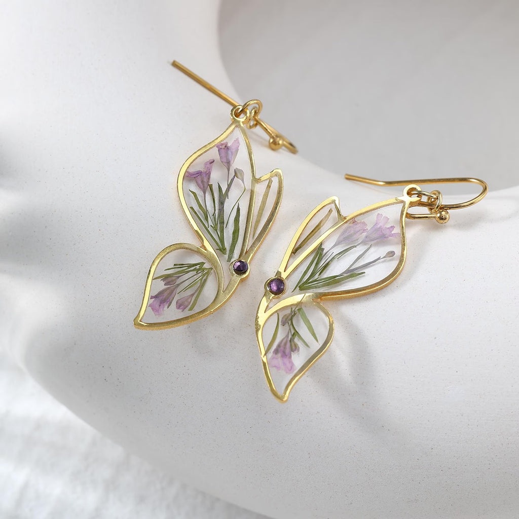 Butterfly Birthstone Earrings