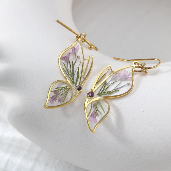 Butterfly Birthstone Earrings