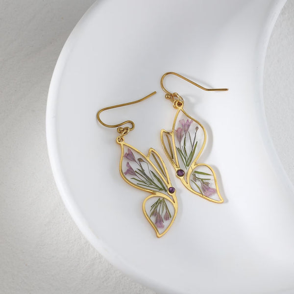 Butterfly Birthstone Earrings