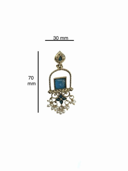 Gold-Plated Brass Jhumkas Earrings
