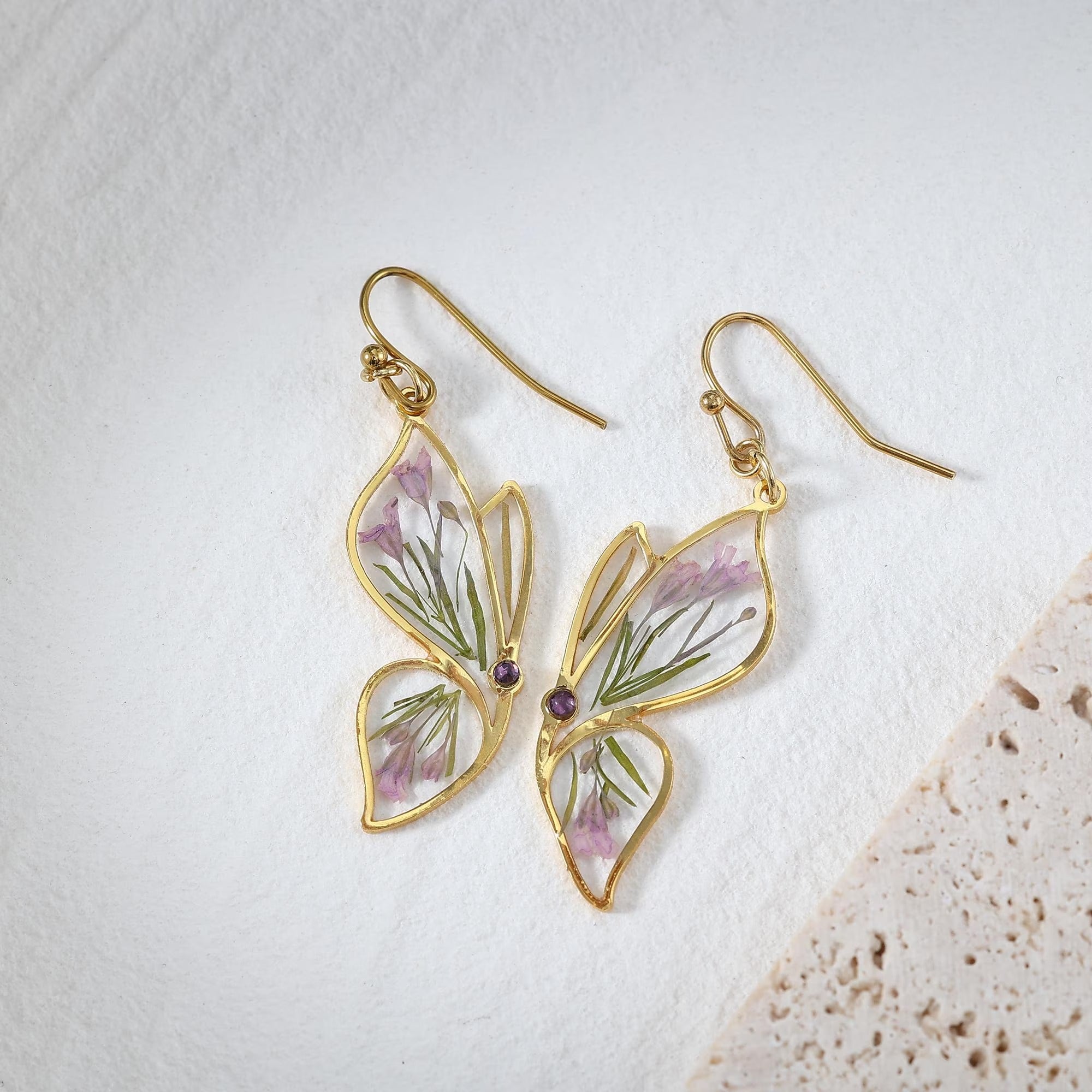 Butterfly Birthstone Earrings Secondary image