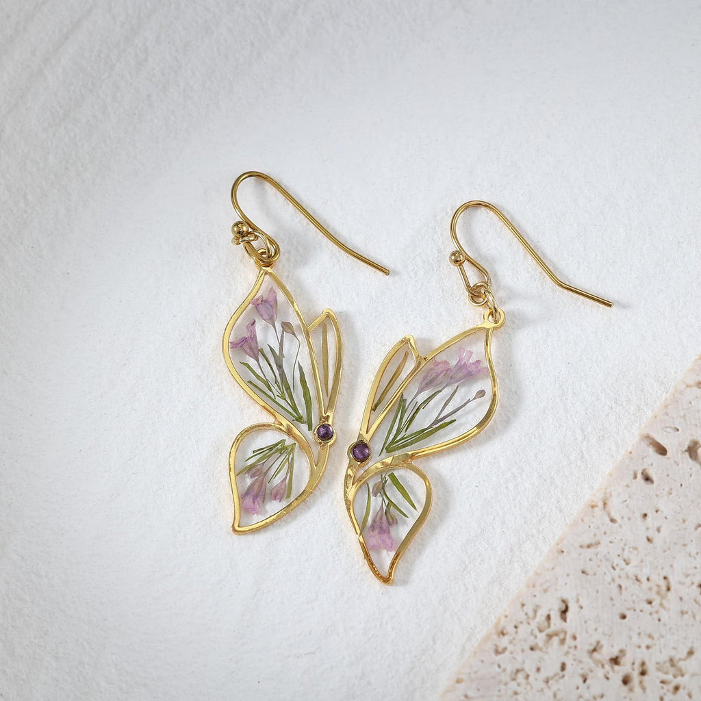 Butterfly Birthstone Earrings
