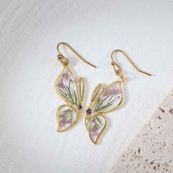 Butterfly Birthstone Earrings