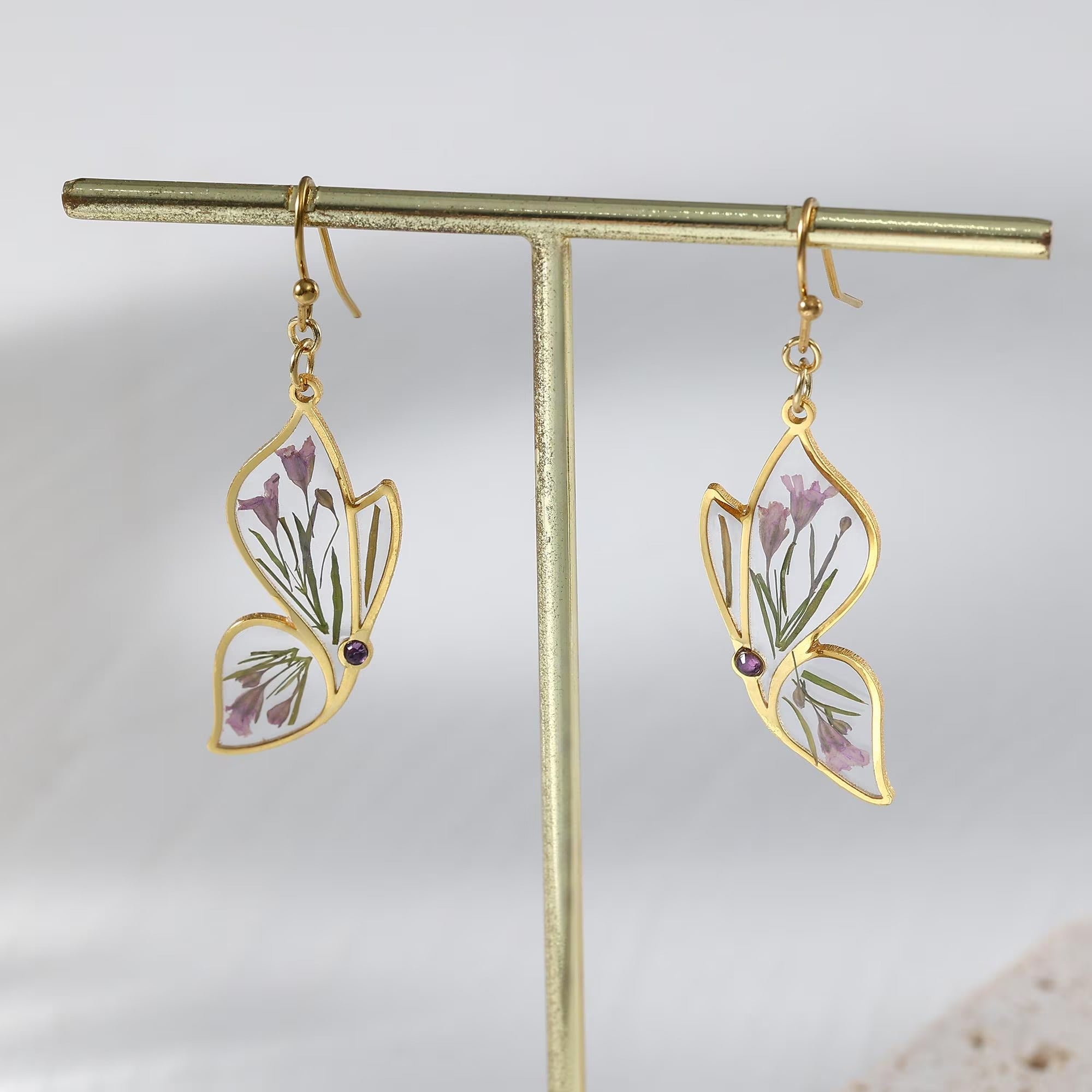 Butterfly Birthstone Earrings