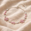 pink sakura flower bracelet