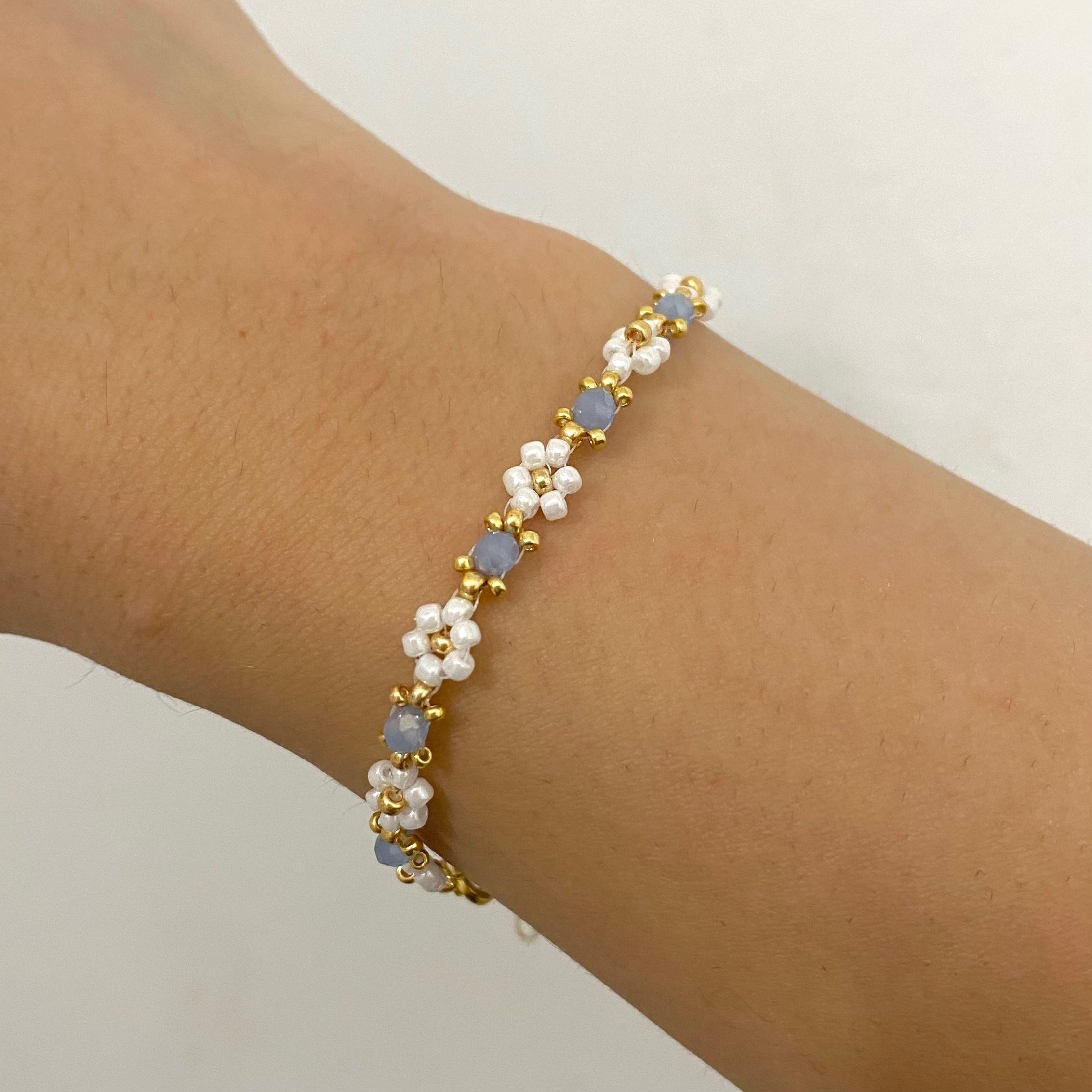 Beaded Flower Bracelet