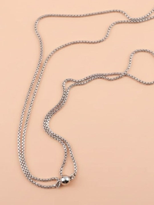 Silver-Plated Magnetic Charm Matching Ball Promise Chain Main image