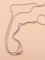 Silver-Plated Magnetic Charm Matching Ball Promise Chain