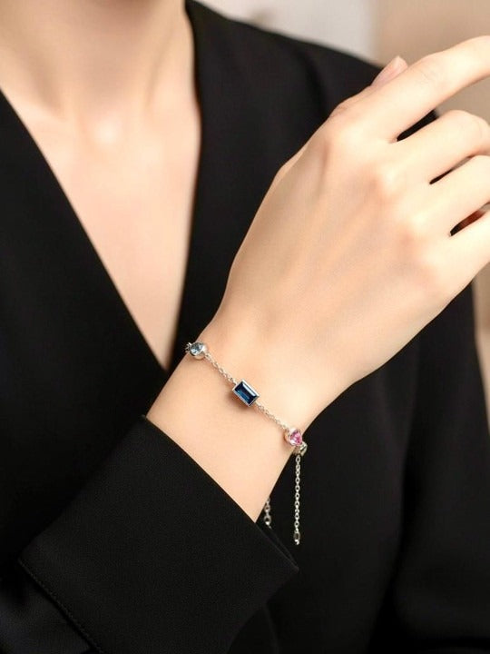 925 Silver Multi Colour Bracelet Main image