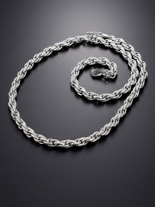 Men Silver-Plated Chain