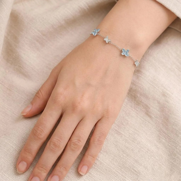 Blue Butterfly Bracele