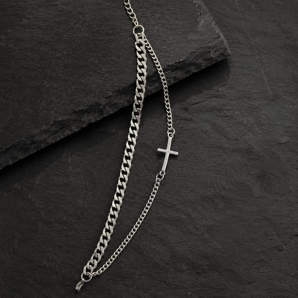 Men’s Silver Cross Bracelet