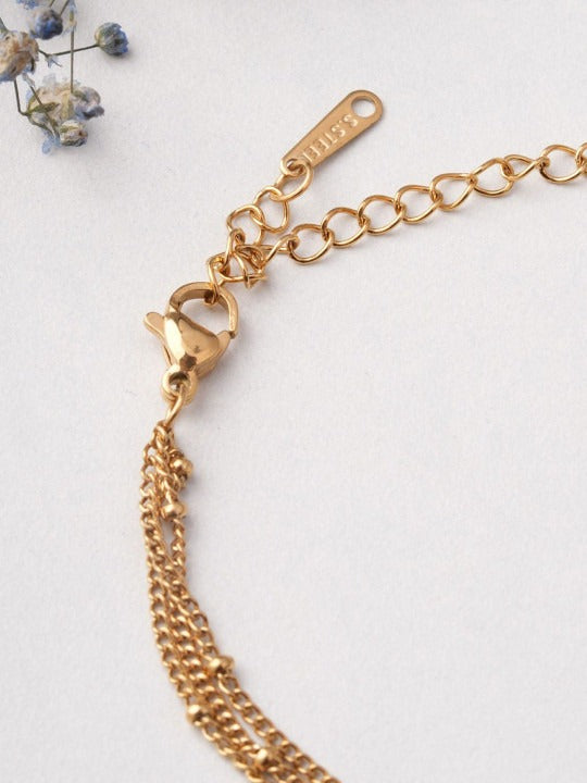 Women Gold-Plated Multistrand Bracelet