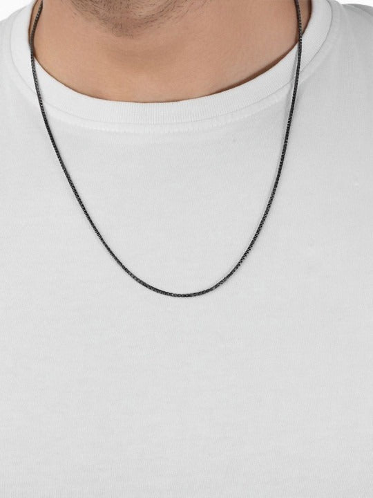 Men Sterling Silver Oxidised Chain Main image