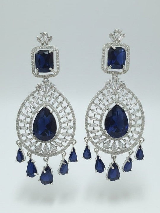 Teardrop Shaped Drop Earrings
