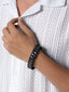 Men Leather Wraparound Bracelet