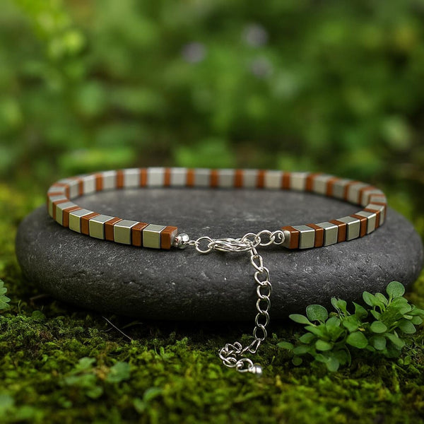 Men's Hematite Minimalist Bracelet