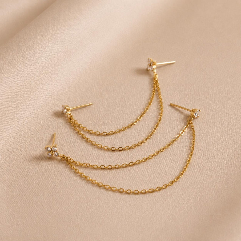 Gold Chain Ear Cuff Earring